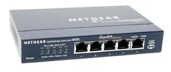 NetGear ProSafe GS105 5-Port Gigabit Ethernet Desktop Switch for Fast Network Connectivity