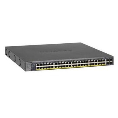 GS748TPS - NetGear ProSafe 48-Ports 10/100/1000Mbps Gigabit Ethernet Smart Stackable PoE Switch with 4 x SFP Ports