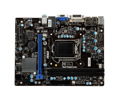 H61M-P31/W8-A1 - MSI Socket LGA 1155 Intel H61 Express Chipset DDR3 2x DIMM 4x SATA 3.0Gb/s Micro-ATX Motherboard