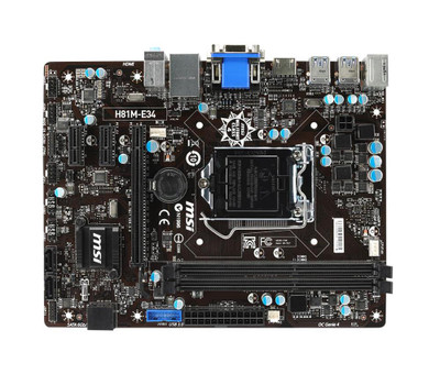 H81ME34 - MSI LGA 1150 H81 DDR3 Motherboard