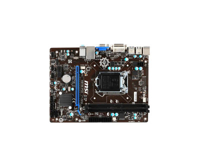 H81M-P33 - MSI Socket LGA1150 Intel H81 Express Chipset Micro-ATX System Board Motherboard Supports Core i7/i5/i3/Pentium/Celeron DDR3 2x DIMM