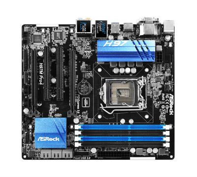 ASRock H97M Pro4 Micro-ATX Motherboard for Intel LGA 1150 CPUs, DDR3 Support, 6x SATA3 Ports