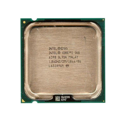 Intel Core 2 Duo E6300 1.86GHz processor for LGA775 desktops, 1066MHz FSB, 2MB L2 Cache, HH80557PH0362M