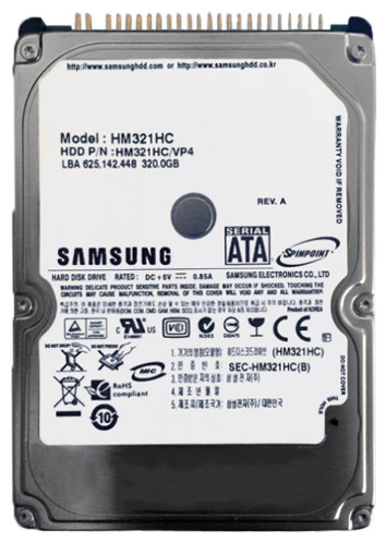 HM321HC Samsung Spinpoint M5 320GB 5400RPM ATA-100 8MB Cache 2.5-inch Internal Hard Drive