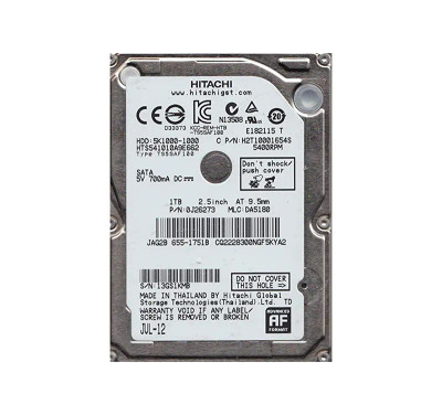 HGST HTS541010A9E662 Travelstar 5K1000 1TB 5400RPM SATA 6Gb/s 2.5HDD