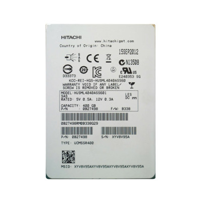 HUSML4040ASS601 - Hitachi 400GB SAS 6Gb/s 2.5" SSD