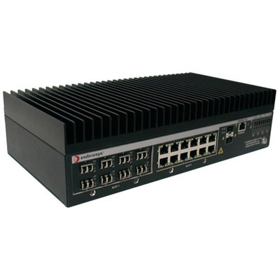 Enterasys Networks ISeries Ethernet Switch Base Unit with 2 x SFP and 2 x Expansion Slot, for network connectivity.