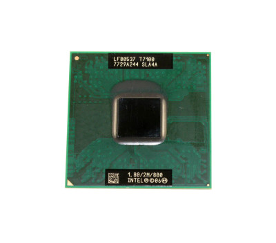 Toshiba 1.80GHz Intel Core 2 Duo T7100 Processor for PBGA479/PPGA478 Socket - Dual Core CPU compatible with laptops