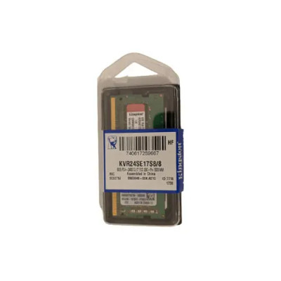 KVR24SE17S8/8 - Kingston 8GB DDR4-2400MHz ECC Unbuffered 260-Pin SoDimm Memory