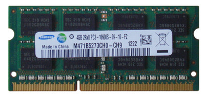 Samsung 4GB DDR3-1333MHz SoDimm Memory Module for Laptops