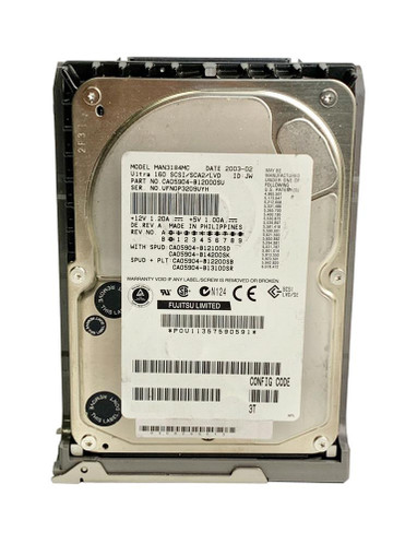 MAN3184MC - Fujitsu 18.2GB 10000RPM Ultra160 SCSI 3.5" HDD