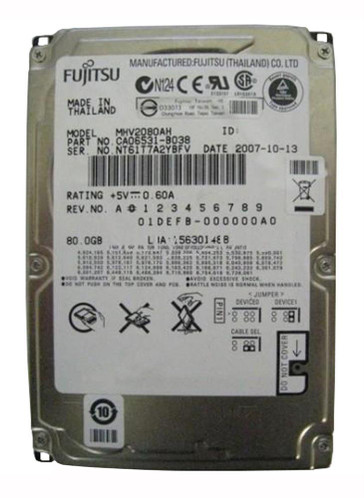 MHV2080AH-06 - Fujitsu 80GB 5400RPM ATA-100 8MB 2.5" HDD