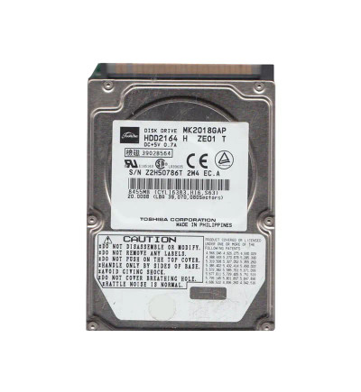 MK2018GAP - Toshiba 20GB 4200RPM IDE 2.5" HDD