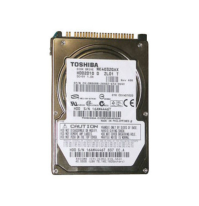 MK4032GAX - Toshiba 40GB 5400RPM IDE ATA-100 8MB 2.5" HDD