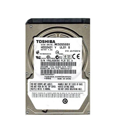MK5055GSX - Toshiba 500GB 5400RPM SATA 8MB 2.5" HDD