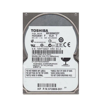 TOSHIBA MK5056GSY 500GB 7200RPM SATA 3Gbps 2.5Internal Hard Drive