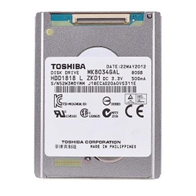 MK8034GAL Toshiba Mobile 80GB 4200RPM ATA-100 (ZIF) 8MB Cache 1.8-inch Internal Hard Drive