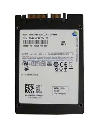 MMDPE56G8DXP-0VB - Samsung 256GB MLC SATA 3Gbps 1.8" SSD