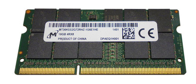 MT36KSS2G72RHZ-1G6E1 - Micron 16GB PC3-12800 DDR3-1600MHz ECC Registered CL11 204-Pin SoDimm 1.35V Low Voltage Quad Rank Memory Module