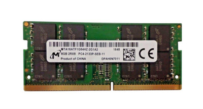 MTA16ATF1G64HZ-2G1A2 - Micron 8GB PC4-17000 DDR4-2133MHz non-ECC Unbuffered CL15 260-Pin SoDimm 1.2V Dual Rank Memory Module