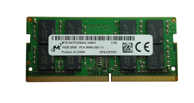 MTA16ATF2G64HZ-2G6 - Micron 16GB PC4-21300 DDR4-2666MHz non-ECC Unbuffered CL19 260-Pin SoDimm 1.2V Dual Rank Memory Module