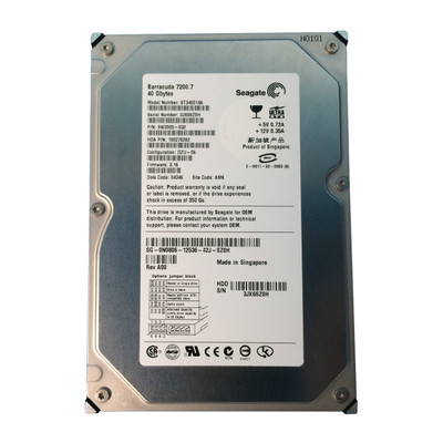 N0806 - Dell 40GB 7200RPM IDE ATA-100 3.5" HDD