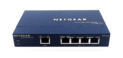 Netgear RP114 Cable/DSL Web Safe Router LAN 4 x 10/100Base-TX, WAN 1 x 10Base-T, for Home or Small Office Networking