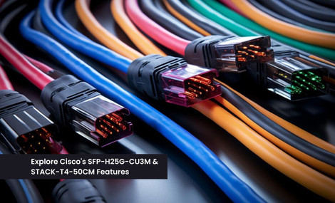 Explore Cisco's SFP-H25G-CU3M & STACK-T4-50CM Features
