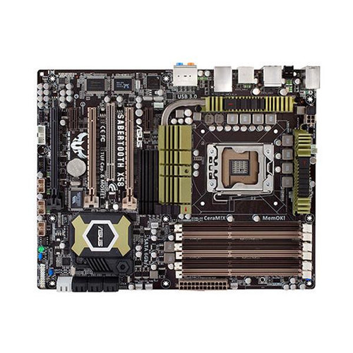 SABERTOOTH X58 - ASUS Desktop Motherboard Intel Chipset ATX Socket B LGA-1366 24GB DDR3 SDRAM Serial ATA/300 Yes 7.1