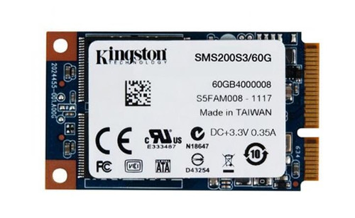 SMS200S3/60G-A1 - Kingston Technology 60GB MLC SATA 6Gbps mSATA SSD