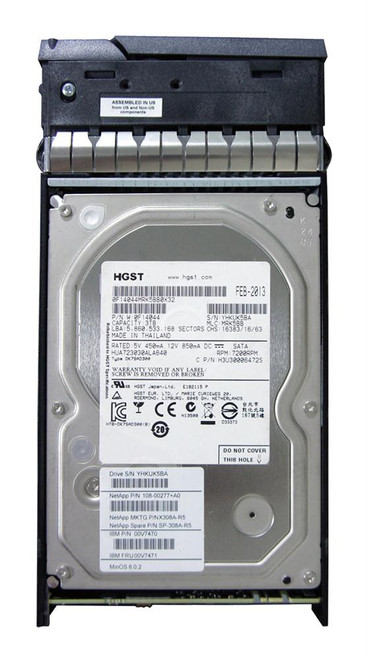 SP-308A-R5 NetApp 3TB 7200RPM SATA 6Gbps 64MB Cache 3.5-inch Internal Hard Drive