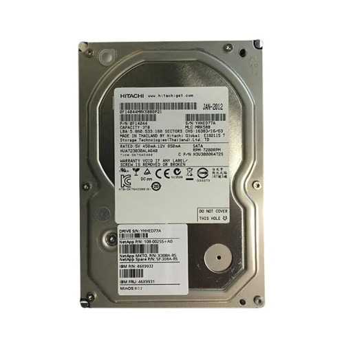 NETAPP SP-308A-R5 NetApp 3TB 7200RPM SATA 6Gbps 3.5Internal Hard Drive