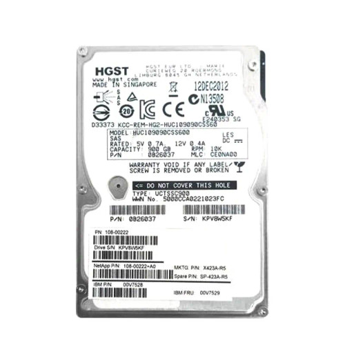 SP-423A-R5 - NETAPP 900GB 10000RPM SAS 6Gb 2.5" HDD