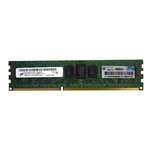 605312-371 - HP 4GB DDR3-1333MHz PC3-10600 ECC Registered 240-Pin DIMM
