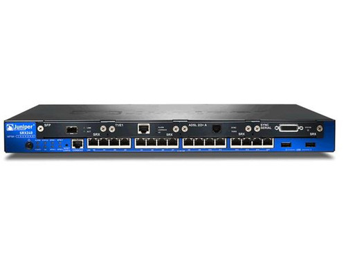 SRX240H-POE-A1 Juniper SRX240 Services Gateway with 16 Gigabit Ethernet ports 4 Mini-PIM slots and high memory (1GB RAM 1GB Flash) with 16 ports PoE