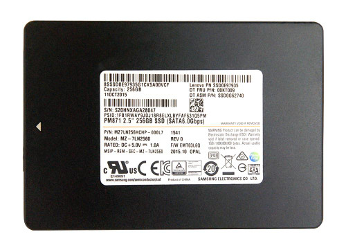 SSD0E97935 Lenovo 256GB TLC SATA 6Gbps 2.5-inch Internal Solid State Drive (SSD)