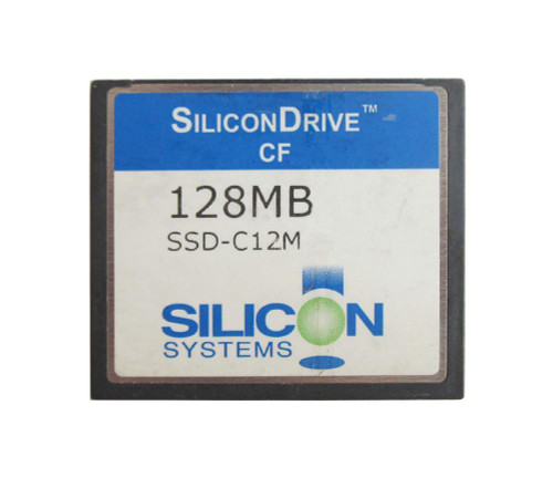 SiliconSystems SiliconDrive 128MB ATA/IDE CompactFlash Type I SSD, compatible with ATA/IDE devices