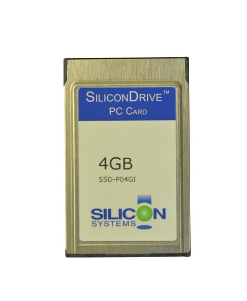 SSD-P04GI-3084 - Silicon Systems 4GB ATA PC Card Type II Industrial SSD