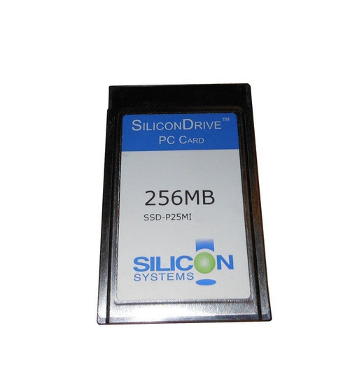 SiliconSystems SiliconDrive 256MB ATA PC Card Type II SSD, Industrial Grade - Compatible with Industrial Systems