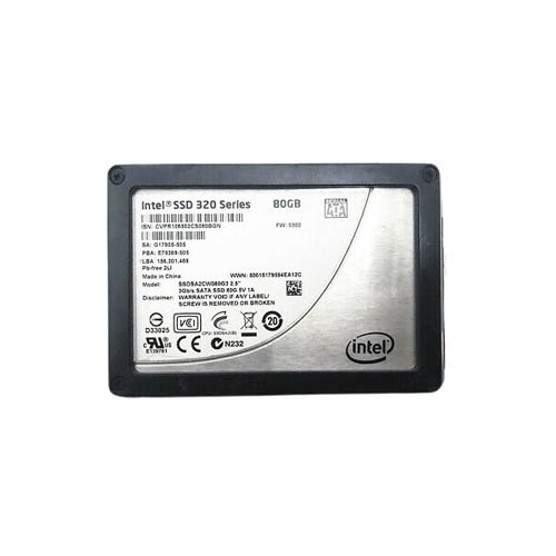 SSDSA2CW080G3 - Intel 80GB SATA 3Gb/s 2.5" SSD