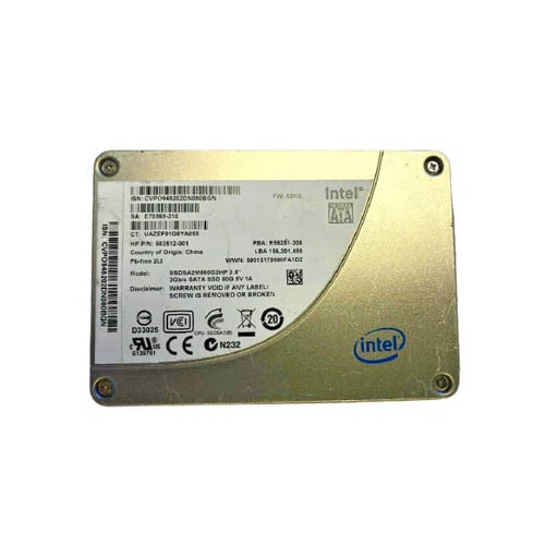 SSDSA2M080G2HP - Intel 80GB SATA 3Gb/s 2.5" SSD