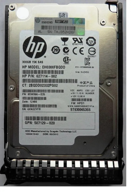 627114-002 - HP 300GB 15000RPM SAS 6Gb/s 2.5" Hot-Plug HDD