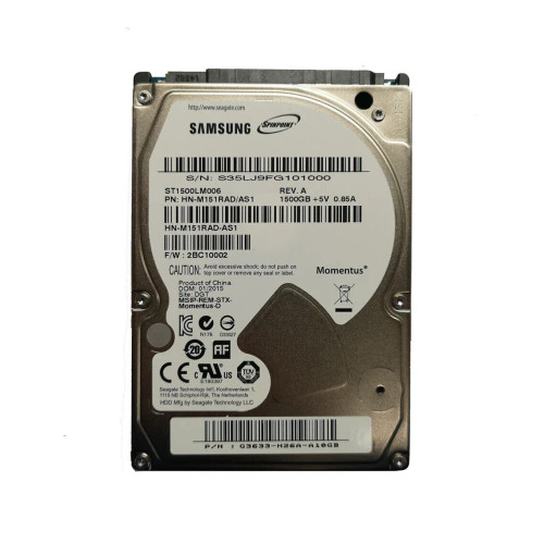 ST1500LM006 - Seagate 1.5TB 5400RPM SATA 32MB 2.5" HDD