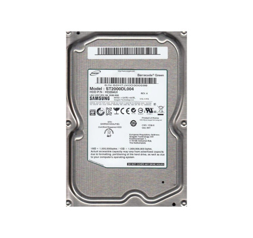 ST2000DL004 - Seagate 2TB 5400RPM SATA 3Gb/s 32MB 3.5" HDD