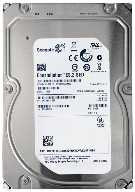 ST33000651NS - Seagate 3TB 7200RPM SATA 6Gb/s 3.5" HDD