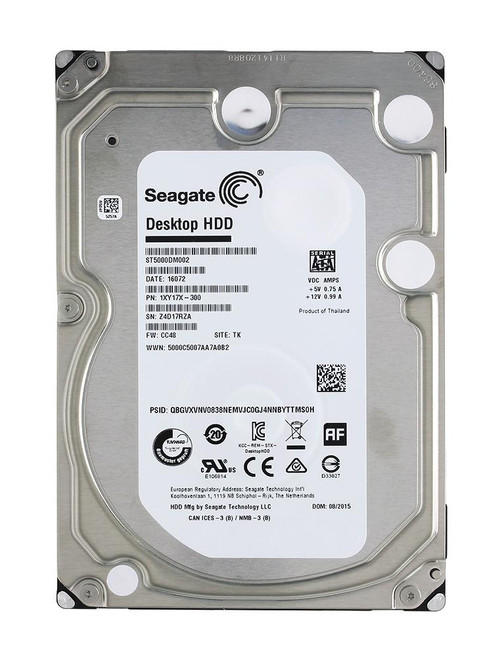ST5000DM002 Seagate Desktop HDD 5TB 7200RPM SATA 6Gbps 128MB Cache 3.5-inch Internal Hard Drive