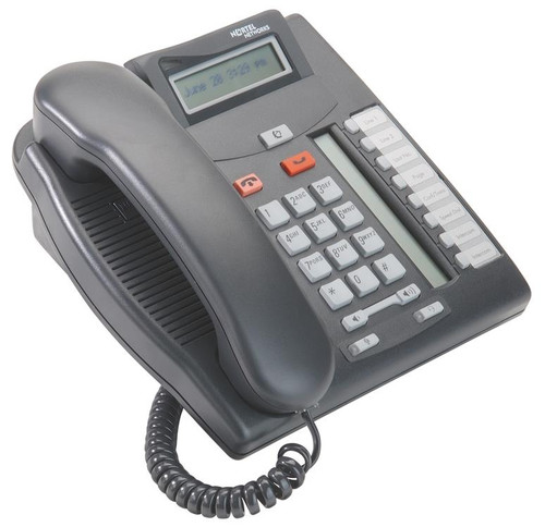 T7208 - Nortel 6-Line Charcoal Business Phone