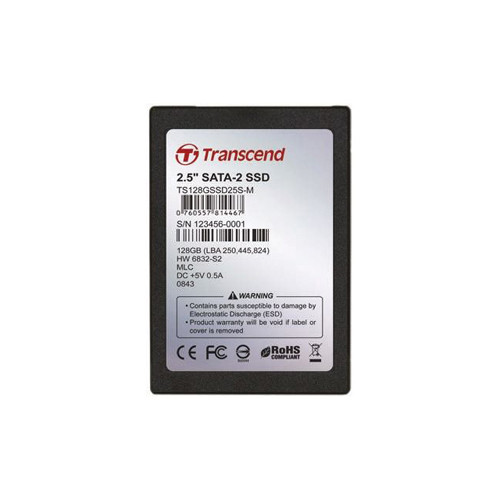 TS128GSSD25S-M - Transcend 128GB SATA 3Gb/s 2.5" SSD