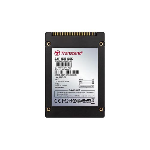 TS32GSSD25-M - Transcend 32GB PATA 44-Pin 2.5" SSD
