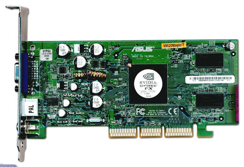 V9520MAGIC/T - ASUS GeForce FX5200 128MB DDR 64-Bit AGP 8x Graphics Card